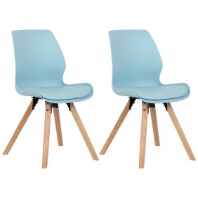 Lot de 2 chaises Luna en plastique