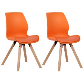 Lot de 2 chaises Luna en plastique