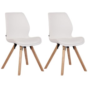 Lot de 2 chaises Luna simili cuir