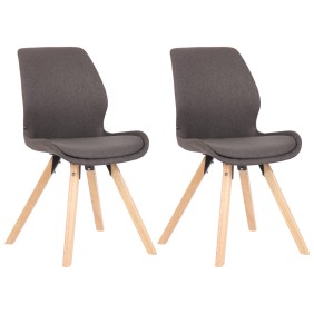 Lot de 2 chaises Luna en tissu