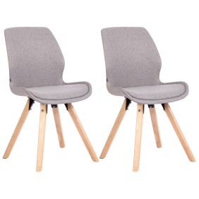 Lot de 2 chaises Luna en tissu