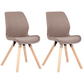 Lot de 2 chaises Luna en tissu