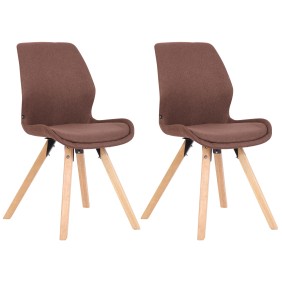 Lot de 2 chaises Luna en tissu