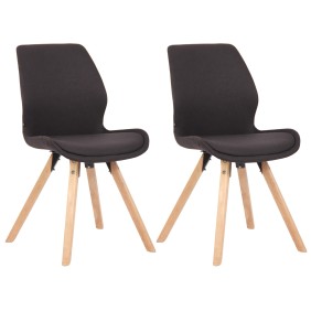 Lot de 2 chaises Luna en tissu