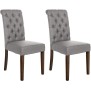 Lot de 2 chaises de salle à manger tissu Lisburn