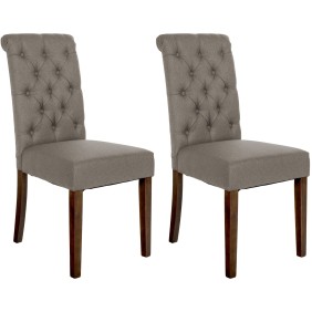 Lot de 2 chaises de salle à manger tissu Lisburn