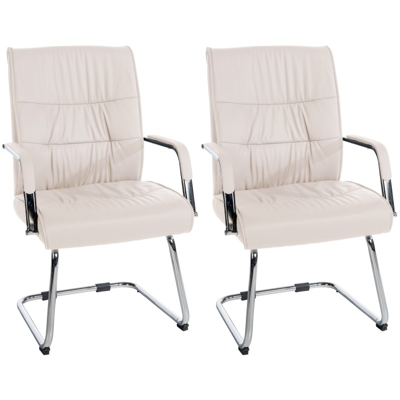 Lot de 2 chaises visiteurs Sievert