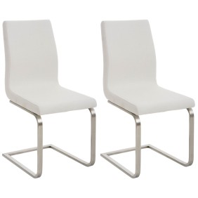 Lot de 2 chaises de salle à manger tissu Belfort