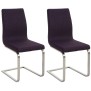 Lot de 2 chaises de salle à manger tissu Belfort