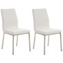 Lot de 2 chaises de salle à manger tissu Colmar