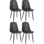 Lot de 4 chaises de salle à manger Napier simili cuir