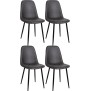 Lot de 4 chaises de salle à manger Napier simili cuir