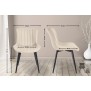 Lot de 2 chaises Largo en simili cuir