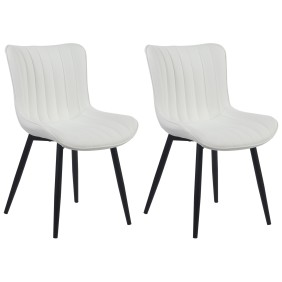 Lot de 2 chaises Largo en simili cuir