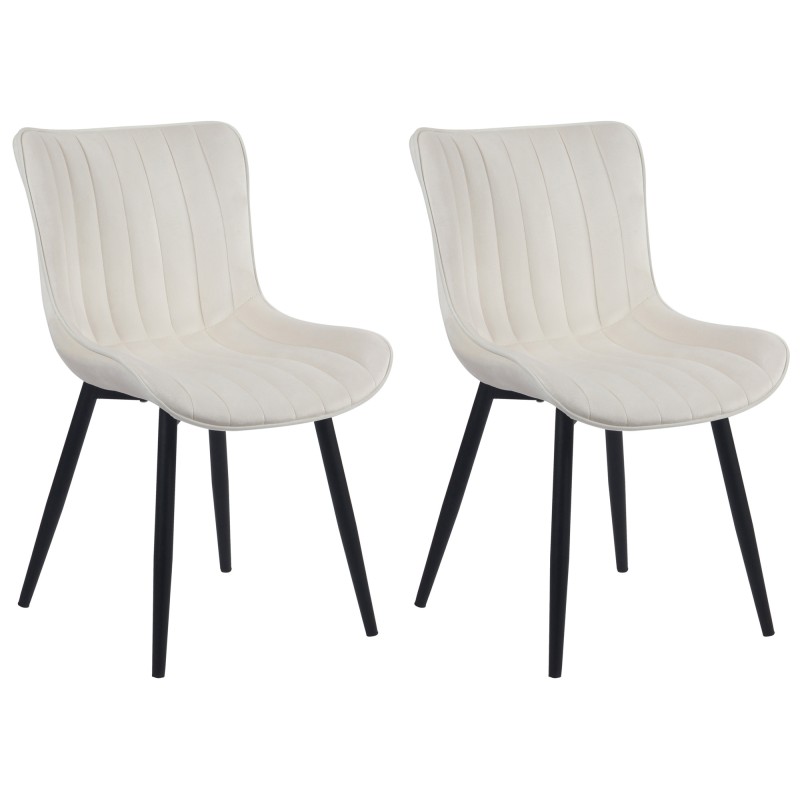 Lot de 2 chaises Largo en velours