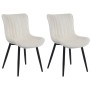 Lot de 2 chaises Largo en velours