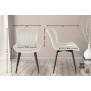 Lot de 2 chaises Largo en velours