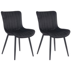 Lot de 2 chaises Largo en velours