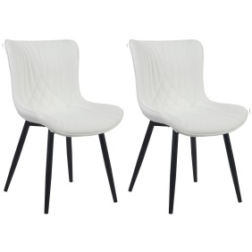 Lot de 2 chaises Brady simili cuir