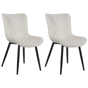 Lot de 2 chaises Brady en velours