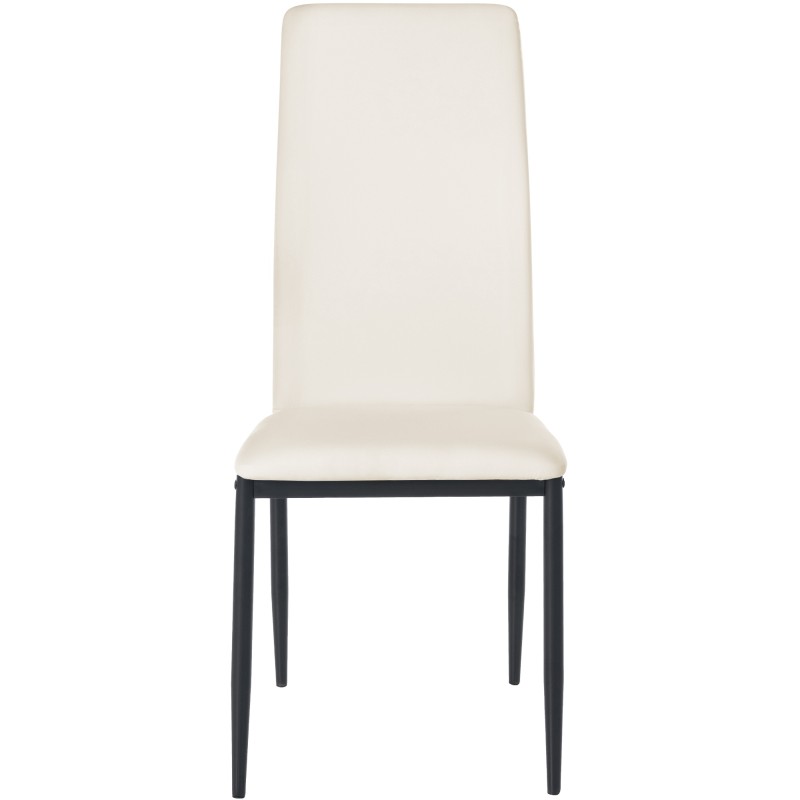 Lot de 4 chaises de salle à manger Savino simili cuir