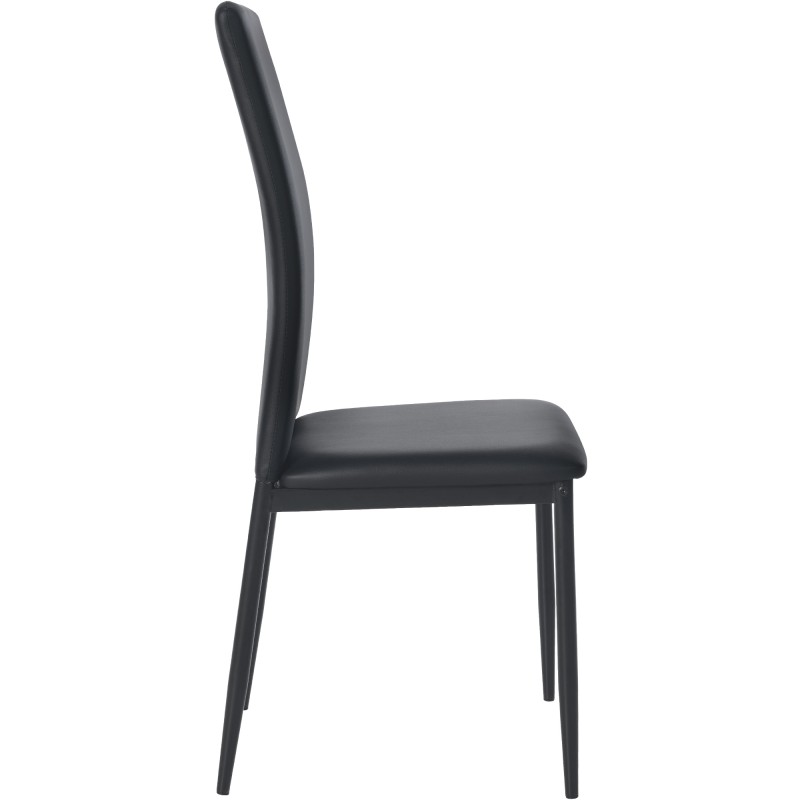 Lot de 4 chaises de salle à manger Savino simili cuir