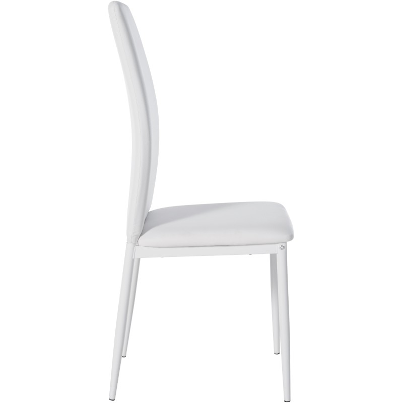 Lot de 4 chaises de salle à manger Savino simili cuir