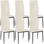 Lot de 6 chaises de salle à manger Savino simili cuir