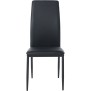 Lot de 6 chaises de salle à manger Savino simili cuir