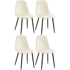 Suite de 4 chaises Giverny en velours