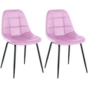 Lot de 2 chaises Tom simili cuir