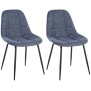 Lot de 2 chaises Tom en tissu