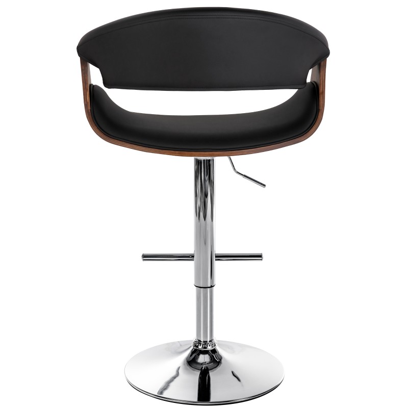 Tabouret de bar Foley simili cuir chêne