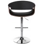 Tabouret de bar Foley simili cuir chêne