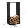 Porte-bûches de chauffage Irving V2 40x50x150