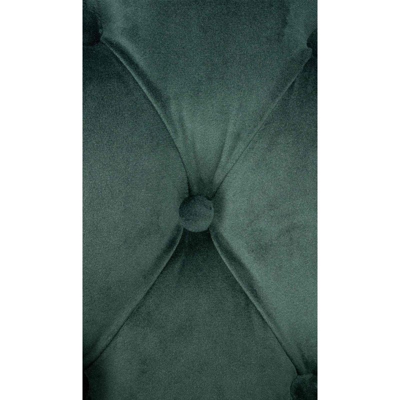 Chaise de salle à manger Aberdeen, velours, vert foncé antique