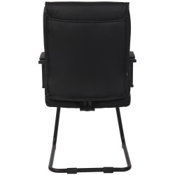 Chaise visiteur Sievert, noire/noire