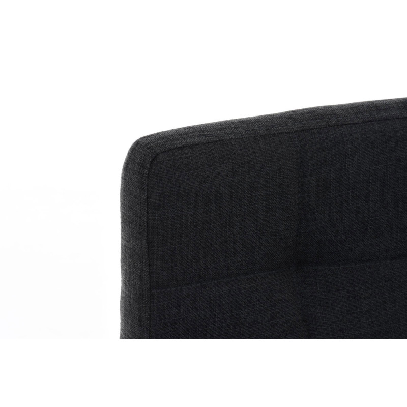 Tabouret de bar en tissu Lincoln gris foncé