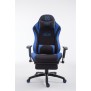 Fauteuil gamer Racing Shift en tissu avec repose-pieds