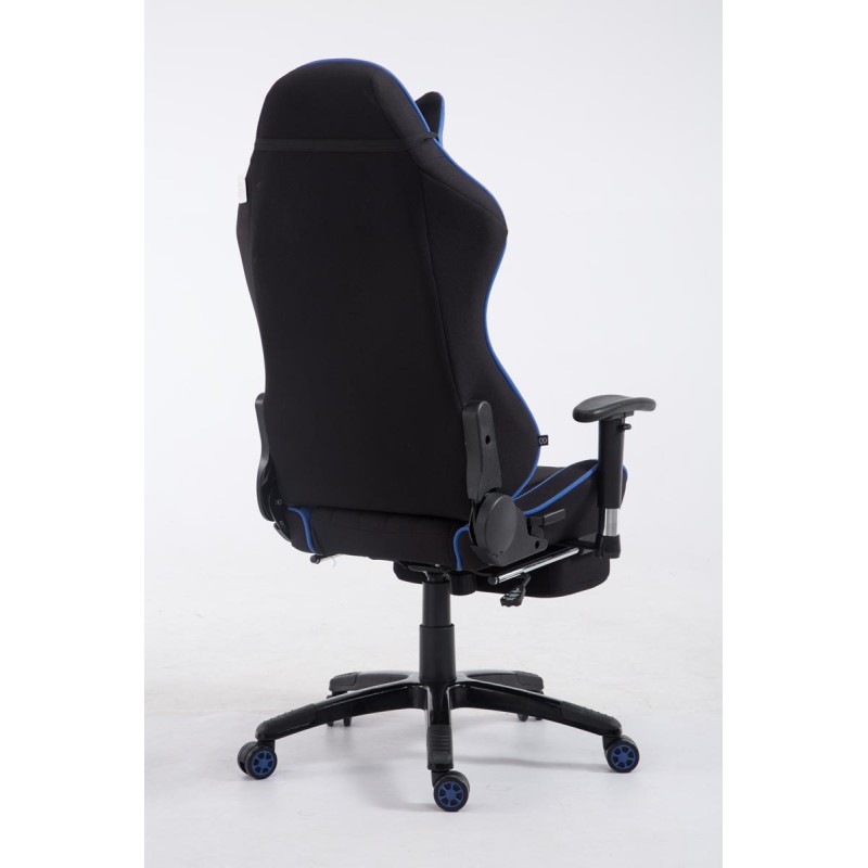 Fauteuil gamer Racing Shift en tissu avec repose-pieds