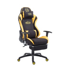 Fauteuil gamer Racing Shift en tissu avec repose-pieds