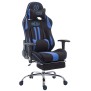 Fauteuil gamer Racing Limit en tissu avec repose-pieds