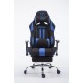 Fauteuil gamer Racing Limit en tissu avec repose-pieds