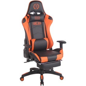 Fauteuil gamer Racing Turbo avec repose-pieds