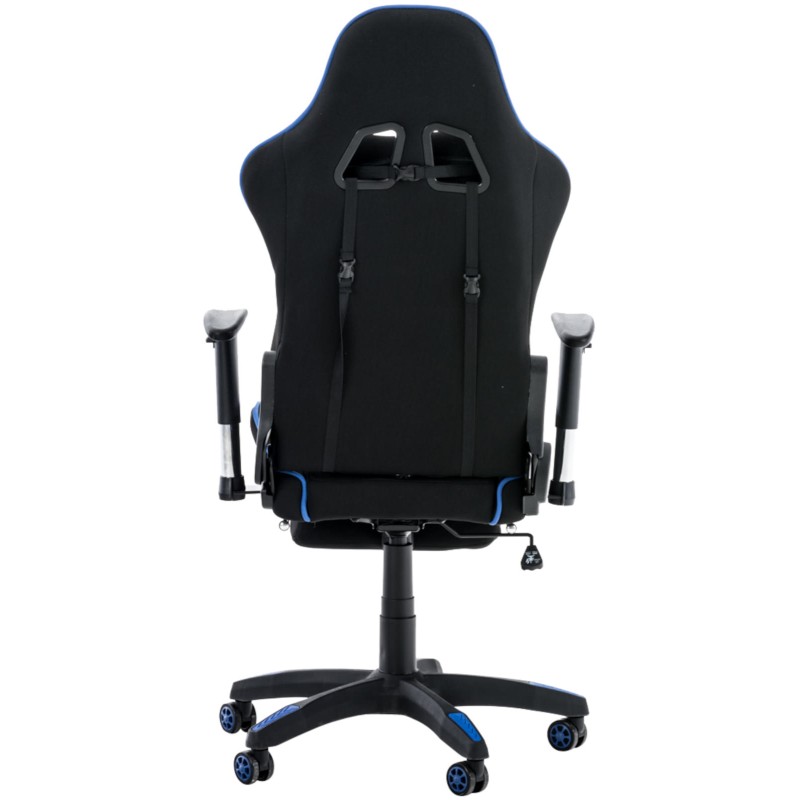 Fauteuil gamer Racing tissu Turbo avec repose-pieds