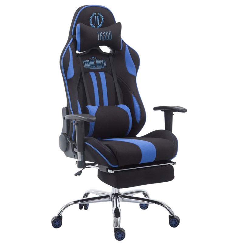 Fauteuil gamer Racing Limit V2 en tissu avec repose-pieds