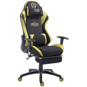 Fauteuil gamer Racing Shift V2 en tissu avec repose-pieds