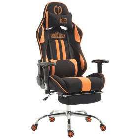 Fauteuil gamer Racing Limit en tissu avec repose-pieds