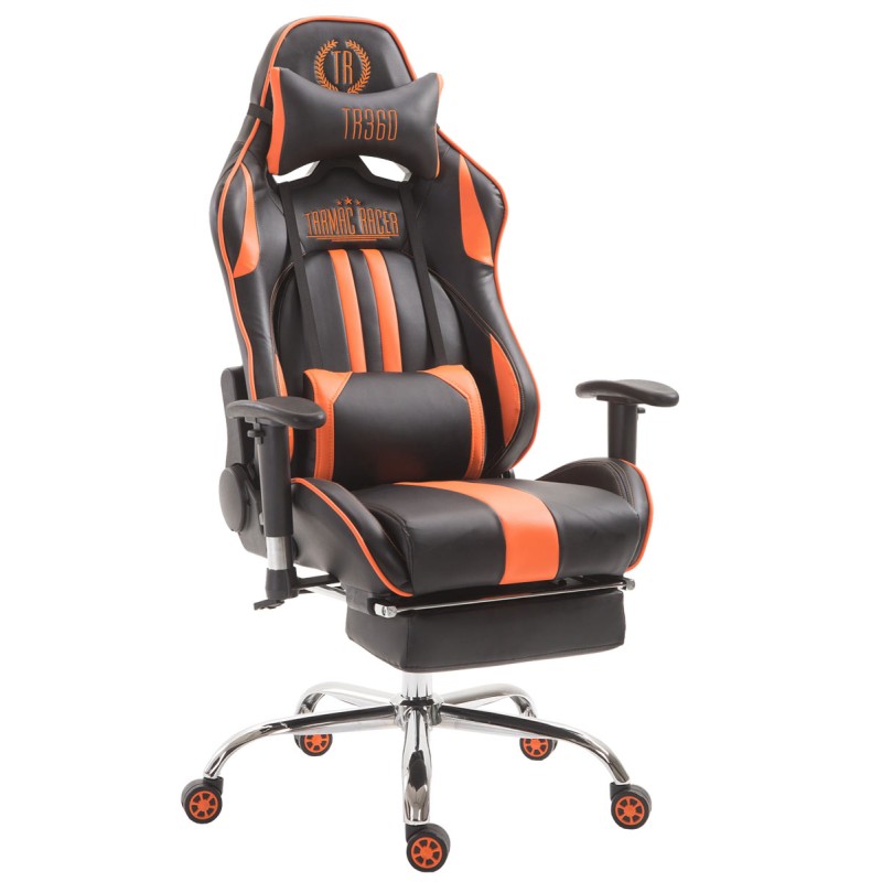 Fauteuil gamer Racing Limit V2 en cuir artificiel avec repose-pieds