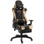 Fauteuil gamer Racing Turbo avec repose-pieds brillant